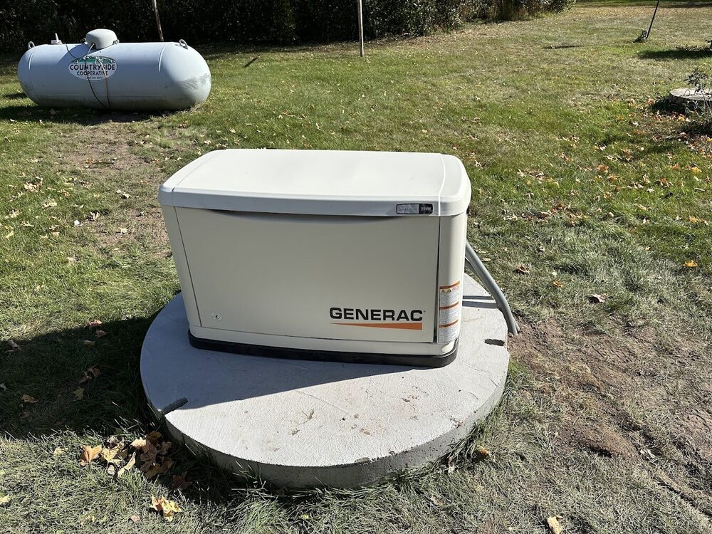 Generac home standby generator installed by JETA Electric in northwest Wisconsin