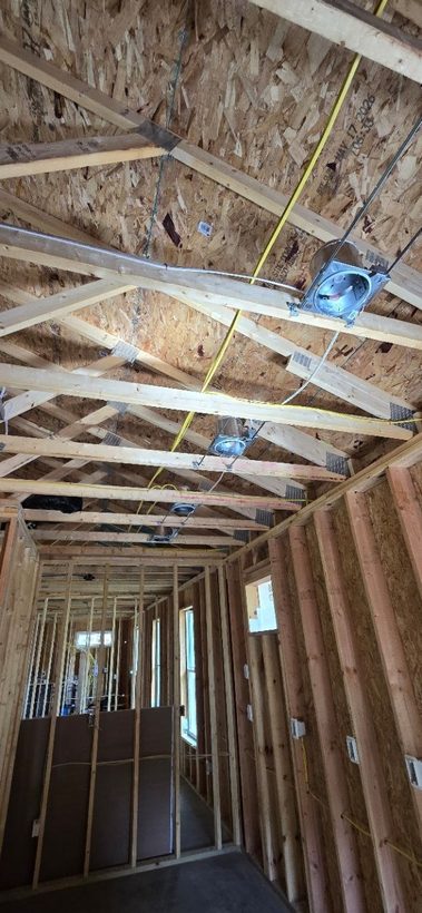 New construction electrical rough-in wiring by JETA Electric